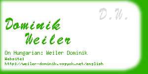 dominik weiler business card